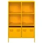 Mustard yellow steel sideboard 68x39x103.5 cm by , Sideboards - Ref: Foro24-851385, Price: 149,53 €, Discount: %