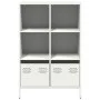 Weißer Stahlschrank 68x39x103,5 cm von , Sideboards - Ref: Foro24-851387, Preis: 110,73 €, Rabatt: %