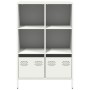 Weißer Stahlschrank 68x39x103,5 cm von , Sideboards - Ref: Foro24-851387, Preis: 111,73 €, Rabatt: %