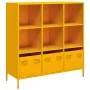 Gelber Senf-Stahlschrank 101,5x39x103,5 cm von , Sideboards - Ref: Foro24-851391, Preis: 172,41 €, Rabatt: %