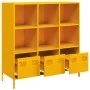 Gelber Senf-Stahlschrank 101,5x39x103,5 cm von , Sideboards - Ref: Foro24-851391, Preis: 172,41 €, Rabatt: %