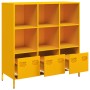 Mustard yellow steel sideboard 101.5x39x103.5 cm by , Sideboards - Ref: Foro24-851391, Price: 174,83 €, Discount: %