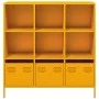 Gelber Senf-Stahlschrank 101,5x39x103,5 cm von , Sideboards - Ref: Foro24-851391, Preis: 172,41 €, Rabatt: %