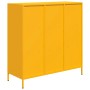 Mustard yellow steel sideboard 101.5x39x103.5 cm by , Sideboards - Ref: Foro24-851391, Price: 174,83 €, Discount: %