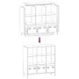 Gelber Senf-Stahlschrank 101,5x39x103,5 cm von , Sideboards - Ref: Foro24-851391, Preis: 172,41 €, Rabatt: %