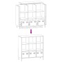 Mustard yellow steel sideboard 101.5x39x103.5 cm by , Sideboards - Ref: Foro24-851391, Price: 174,83 €, Discount: %