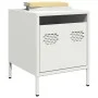 Nachttisch aus weißem Stahl 35x39x43,5 cm von , Nachttische - Ref: Foro24-851254, Preis: 43,29 €, Rabatt: %