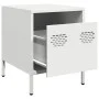 Nachttisch aus weißem Stahl 35x39x43,5 cm von , Nachttische - Ref: Foro24-851254, Preis: 43,29 €, Rabatt: %