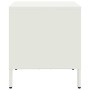 White steel bedside table 35x39x43.5 cm by , Nightstands - Ref: Foro24-851254, Price: 43,68 €, Discount: %