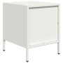 White steel bedside table 35x39x43.5 cm by , Nightstands - Ref: Foro24-851254, Price: 43,68 €, Discount: %