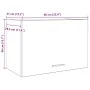 Hanging aged engineered wood cabinet 60x31x40 cm by , Kitchen cabinets - Ref: Foro24-856116, Price: 48,02 €, Discount: %