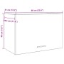 Hängender Schrank aus gealtertem Ingenieurholz 60x31x40 cm von , Küchenschränke - Ref: Foro24-856116, Preis: 48,84 €, Rabatt: %