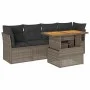Garden sofa set with 5-piece synthetic rattan gray cushions by , Garden sets - Ref: Foro24-3326881, Price: 337,20 €, Discount: %