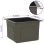 Handgefertigte Spüle aus schwarzem Edelstahl von vidaXL, Sinkt - Ref: Foro24-51499, Preis: 108,02 €, Rabatt: %