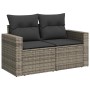 7-piece garden sofa set with gray synthetic rattan cushions by , Garden sets - Ref: Foro24-3327007, Price: 495,92 €, Discount: %