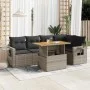 Set de muebles de jardín 6 pzas y cojines ratán sintético gris de , Conjuntos de jardín - Ref: Foro24-3327154, Precio: 433,26...