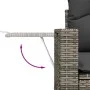 6-piece garden furniture set with gray synthetic rattan cushions by , Garden sets - Ref: Foro24-3327154, Price: 433,53 €, Dis...