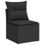 Set de sofás de jardín 7 pzas con cojines ratán sintético negro de , Conjuntos de jardín - Ref: Foro24-3327156, Precio: 519,7...