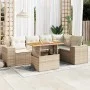 Juego de sofás jardín con cojines 6 pzas ratán sintético beige de , Conjuntos de jardín - Ref: Foro24-3327376, Precio: 522,24...