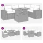 Garden sofa set with 6-piece synthetic rattan beige cushions by , Garden sets - Ref: Foro24-3327376, Price: 523,34 €, Discoun...
