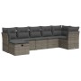 Set de sofás de jardín 7 pzas con cojines ratán sintético gris de , Conjuntos de jardín - Ref: Foro24-3325306, Precio: 428,93...