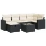 7-piece garden sofa set with black synthetic rattan cushions by , Garden sets - Ref: Foro24-3325392, Price: 419,52 €, Discoun...