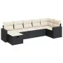 7-piece garden sofa set with black synthetic rattan cushions by , Garden sets - Ref: Foro24-3325402, Price: 411,23 €, Discoun...