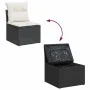 7-piece garden sofa set with black synthetic rattan cushions by , Garden sets - Ref: Foro24-3325402, Price: 411,23 €, Discoun...