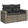 Set of garden sofas and cushions 8 pieces synthetic rattan gray by , Garden sets - Ref: Foro24-3325416, Price: 484,08 €, Disc...