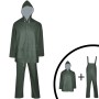Chubasquero impermeable reforzado con capucha 2 pzas XXL verde de , Trajes impermeables - Ref: Foro24-130783, Precio: 21,56 €...