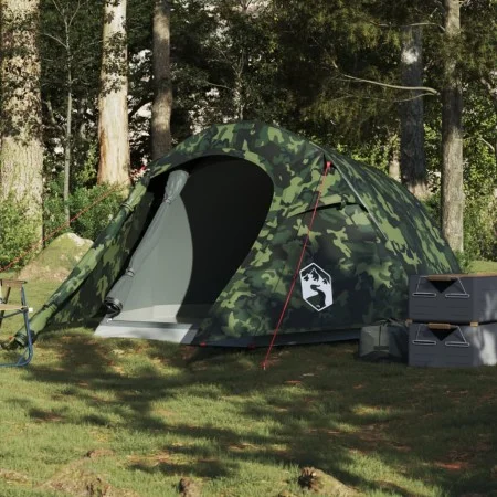 Waterproof camouflage tunnel tent for 3 people by , tents - Ref: Foro24-4009629, Price: 79,10 €, Discount: %