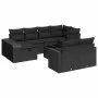 Garden sofa set 11 pieces and black synthetic rattan cushions by , Garden sets - Ref: Foro24-3326069, Price: 630,63 €, Discou...