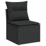 Garden sofa set 11 pieces and black synthetic rattan cushions by , Garden sets - Ref: Foro24-3326069, Price: 630,63 €, Discou...