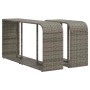 Gartensofagarnitur 11-teilig mit grauen Kissen aus synthetischem Rattan. von , Gartensets - Ref: Foro24-3326074, Preis: 620,3...