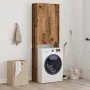 Armario de lavadora madera envejecida 64x25,5x190 cm de , Accesorios para lavadoras y secadoras - Ref: Foro24-856646, Precio:...