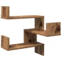 Eck-Wandregal aus gealtertem Holz 40x40x49,5 cm von , Regale und Regale - Ref: Foro24-856606, Preis: 25,79 €, Rabatt: %