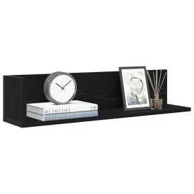 Wandregale 2 Stück, schwarzes Ingenieurholz, 75x16,5x16,5 cm. von , Regale und Regale - Ref: Foro24-860032, Preis: 30,99 €, R...