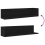Estantes de pared 2 uds madera ingeniería negro 75x16,5x16,5 cm de , Estantes y estanterías - Ref: Foro24-860032, Precio: 31,...