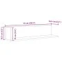 Wall shelves 2 units engineered wood black 75x16.5x16.5 cm by , Shelves and shelves - Ref: Foro24-860032, Price: 30,99 €, Dis...