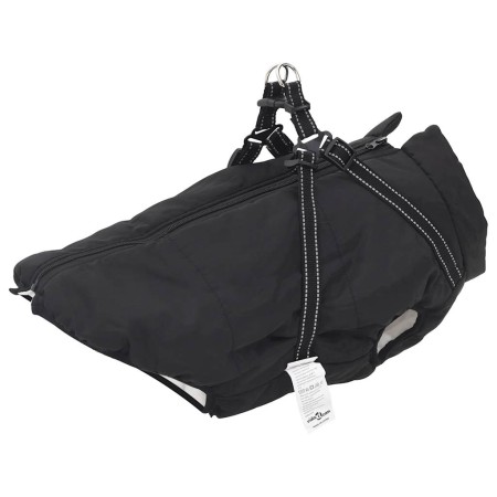 Wasserdichter reflektierender Hundemantel mit Geschirr 6XL in Schwarz von , Kleidung für Hunde - Ref: Foro24-4019648, Preis: ...