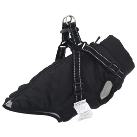Hundemantel mit wasserdichtem reflektierendem Geschirr, Größe S, Schwarz. von , Kleidung für Hunde - Ref: Foro24-4019907, Pre...
