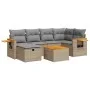 Gartensofagarnitur 7-teilig mit Kissen aus synthetischem Rattan in Beige. von , Gartensets - Ref: Foro24-3325979, Preis: 442,...
