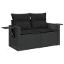 Garden sofa set with 8 pieces of black synthetic rattan and cushions. by , Garden sets - Ref: Foro24-3325511, Price: 536,93 €...