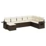 Set aus 8-teiligen Gartensofas und Kissen aus braunem Kunst-Rattan. von , Gartensets - Ref: Foro24-3325539, Preis: 501,63 €, ...