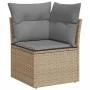 Gartensofa-Set mit 9-teiligen Kissen aus synthetischem Rattan in Beige. von , Gartensets - Ref: Foro24-3325545, Preis: 559,83...