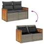 Garden sofa set with 5-piece synthetic rattan gray cushions by , Garden sets - Ref: Foro24-3326015, Price: 324,85 €, Discount: %