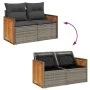 7-piece garden sofa set with gray synthetic rattan cushions by , Garden sets - Ref: Foro24-3326036, Price: 436,56 €, Discount: %