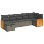 7-piece garden sofa set with gray synthetic rattan cushions by , Garden sets - Ref: Foro24-3326043, Price: 451,56 €, Discount: %