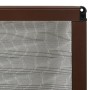 Mosquitera plisada para ventanas aluminio marrón 80x120 cm