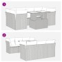 Garden set with 7 pieces of sofas and beige synthetic rattan cushions. by , Garden sets - Ref: Foro24-3326110, Price: 522,27 ...